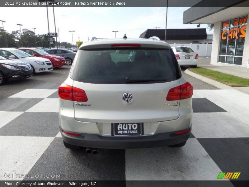Reflex Silver Metallic / Beige 2012 Volkswagen Tiguan SE 4Motion