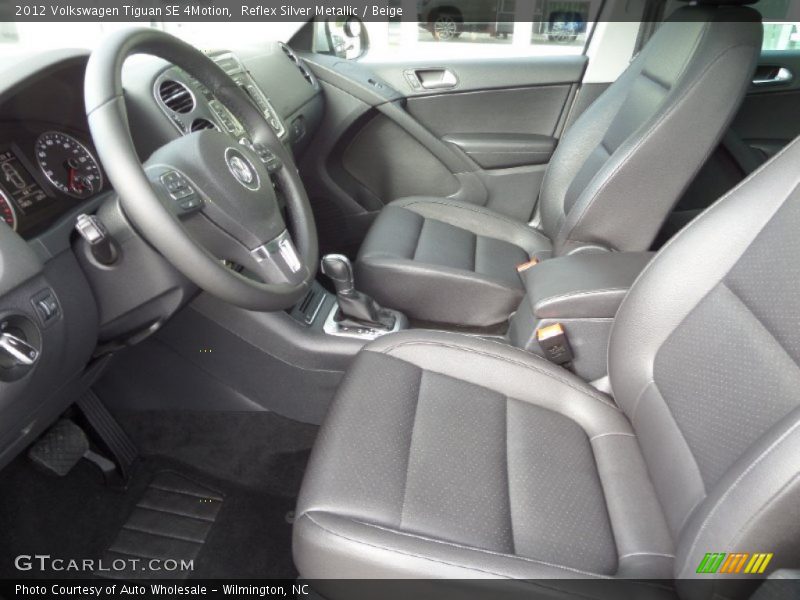 Reflex Silver Metallic / Beige 2012 Volkswagen Tiguan SE 4Motion