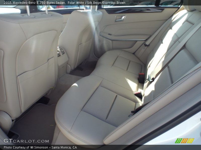 Polar White / Silk Beige/Espresso Brown 2015 Mercedes-Benz E 250 Blutec Sedan