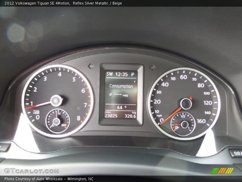 Reflex Silver Metallic / Beige 2012 Volkswagen Tiguan SE 4Motion