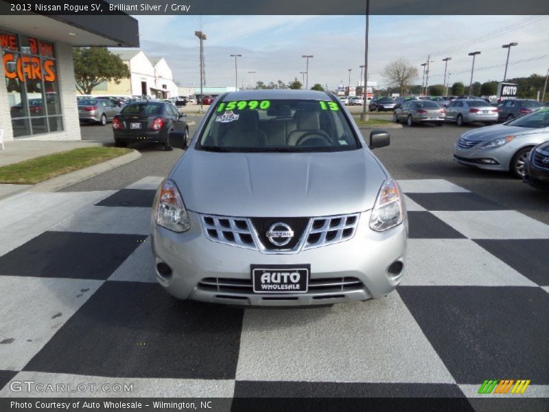 Brilliant Silver / Gray 2013 Nissan Rogue SV