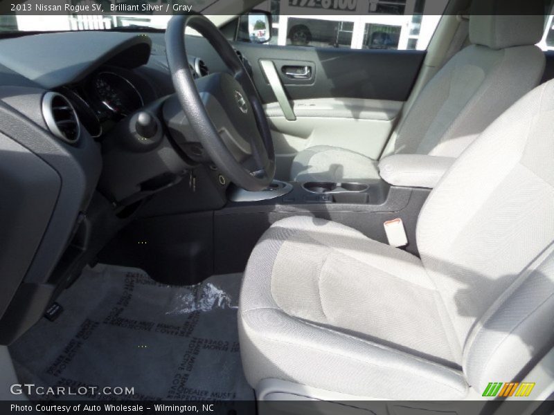 Brilliant Silver / Gray 2013 Nissan Rogue SV