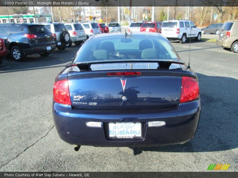 Midnight Blue Metallic / Ebony 2009 Pontiac G5