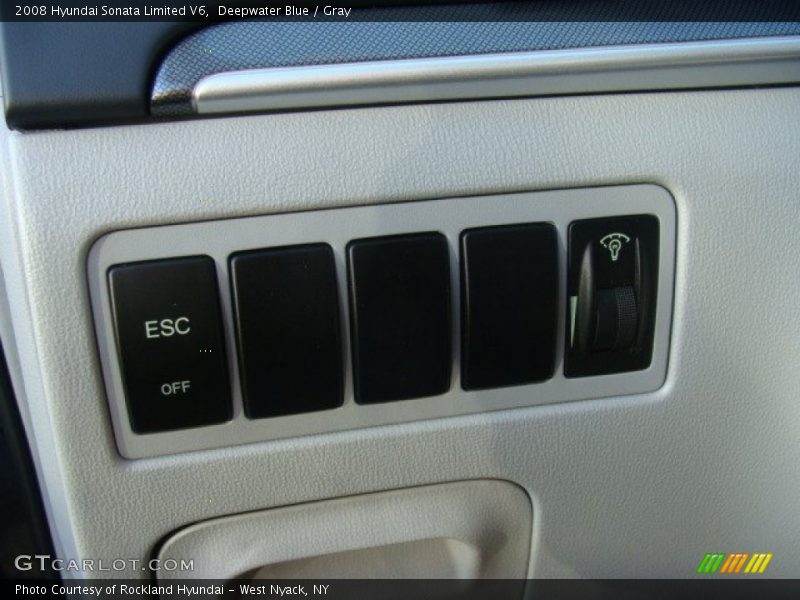 Deepwater Blue / Gray 2008 Hyundai Sonata Limited V6