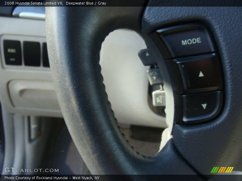Deepwater Blue / Gray 2008 Hyundai Sonata Limited V6