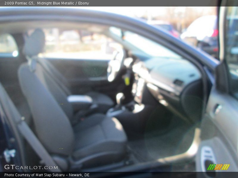 Midnight Blue Metallic / Ebony 2009 Pontiac G5