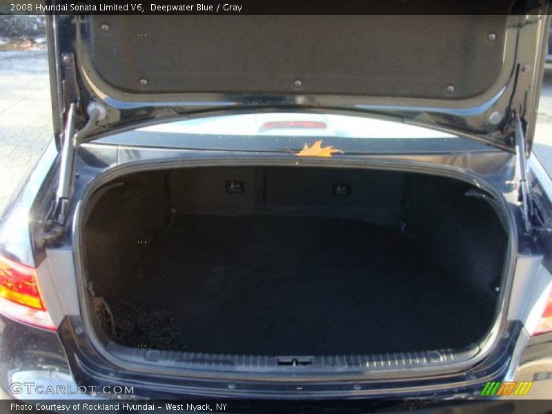 Deepwater Blue / Gray 2008 Hyundai Sonata Limited V6