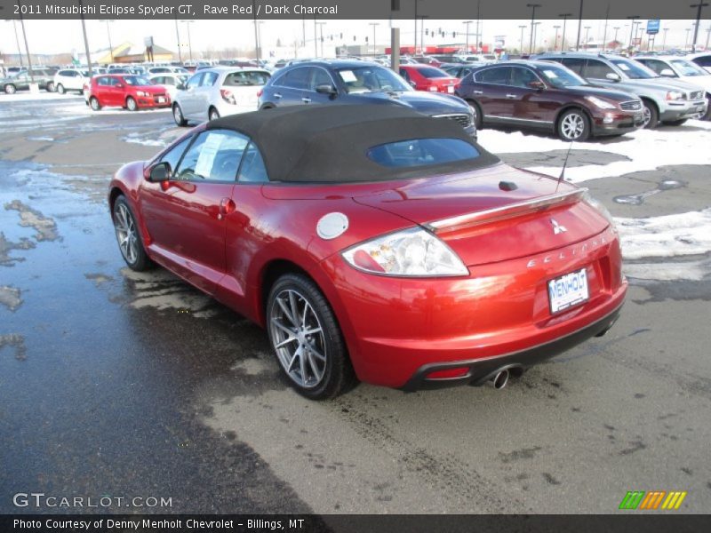 Rave Red / Dark Charcoal 2011 Mitsubishi Eclipse Spyder GT