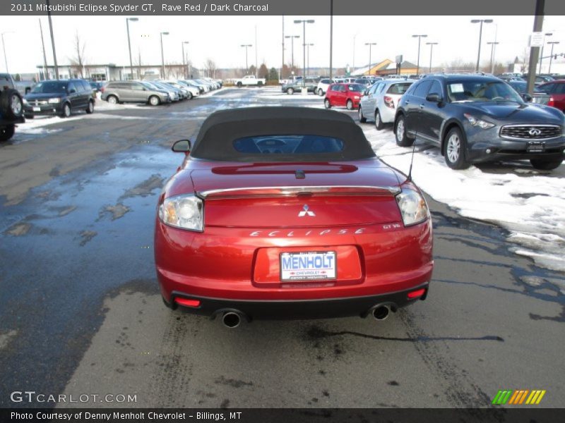 Rave Red / Dark Charcoal 2011 Mitsubishi Eclipse Spyder GT