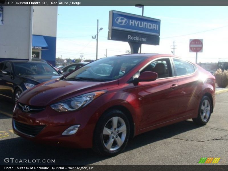 Red Allure / Beige 2012 Hyundai Elantra GLS