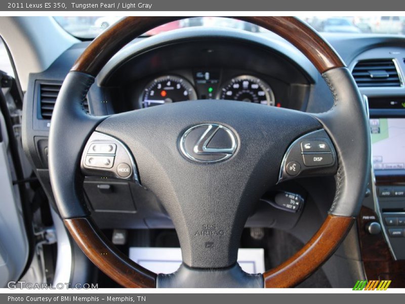 Tungsten Pearl / Light Gray 2011 Lexus ES 350