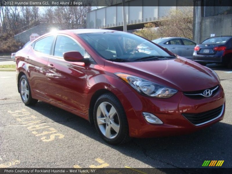 Red Allure / Beige 2012 Hyundai Elantra GLS