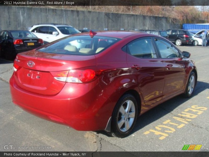 Red Allure / Beige 2012 Hyundai Elantra GLS