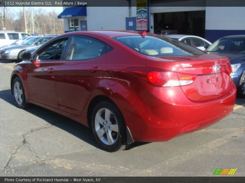 Red Allure / Beige 2012 Hyundai Elantra GLS