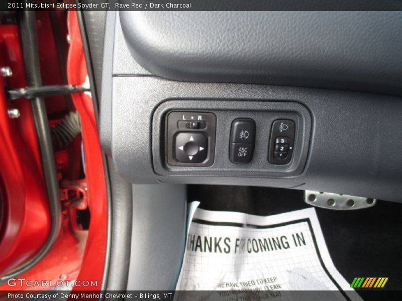 Rave Red / Dark Charcoal 2011 Mitsubishi Eclipse Spyder GT