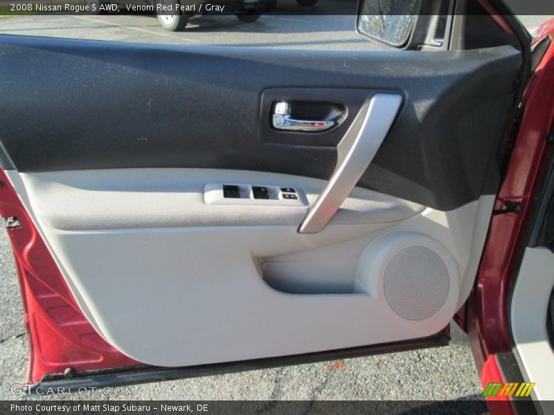 Venom Red Pearl / Gray 2008 Nissan Rogue S AWD