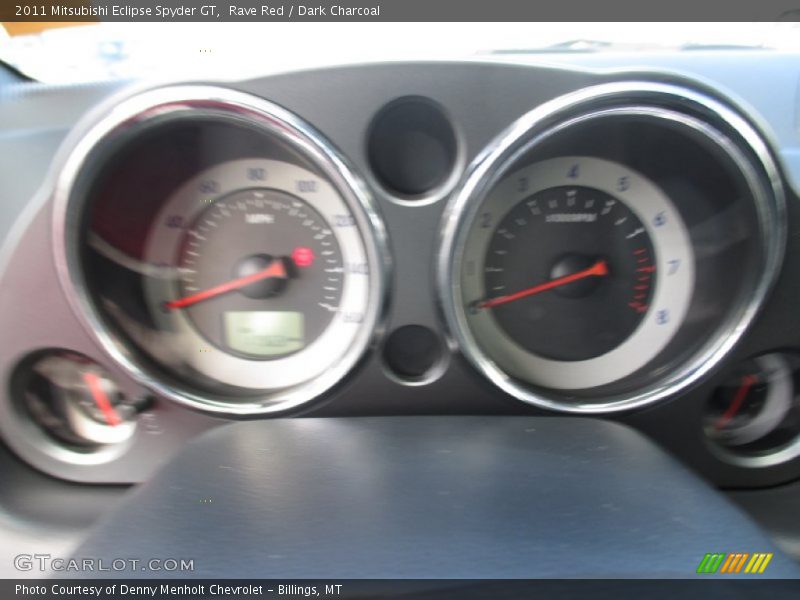 Rave Red / Dark Charcoal 2011 Mitsubishi Eclipse Spyder GT