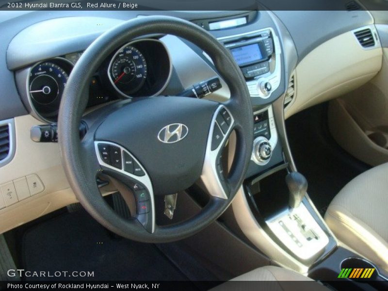 Red Allure / Beige 2012 Hyundai Elantra GLS