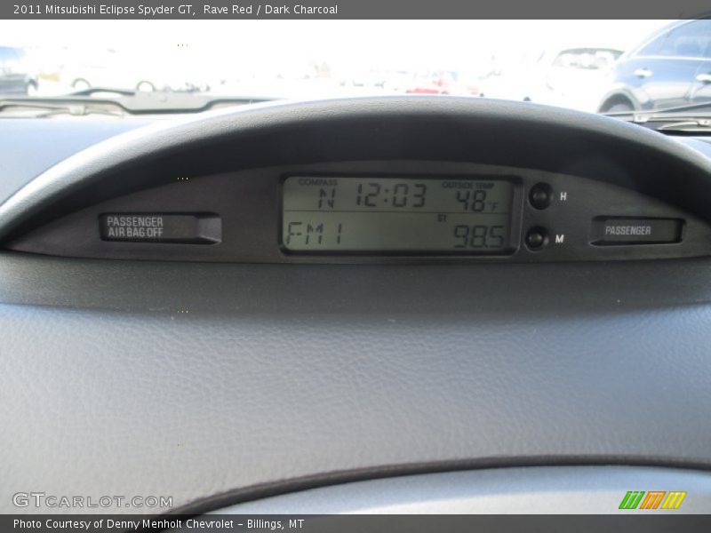 Controls of 2011 Eclipse Spyder GT