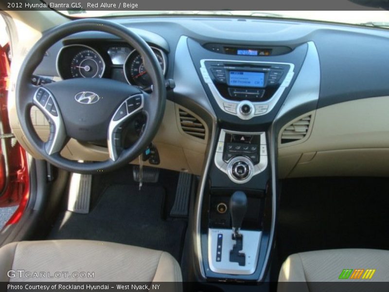 Red Allure / Beige 2012 Hyundai Elantra GLS