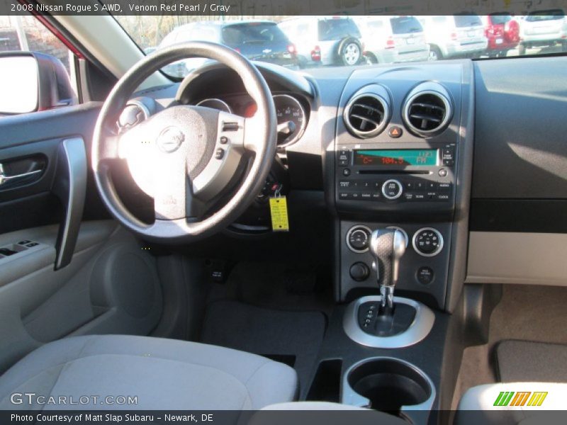 Venom Red Pearl / Gray 2008 Nissan Rogue S AWD
