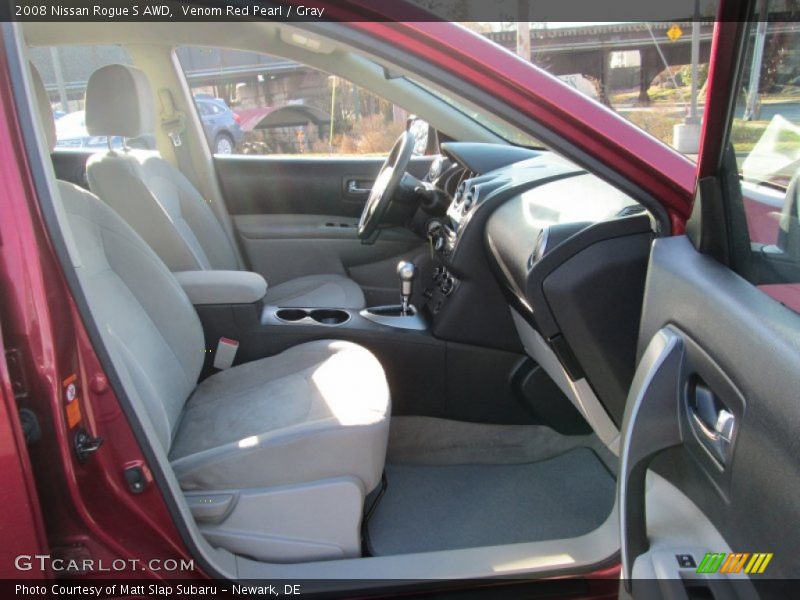 Venom Red Pearl / Gray 2008 Nissan Rogue S AWD