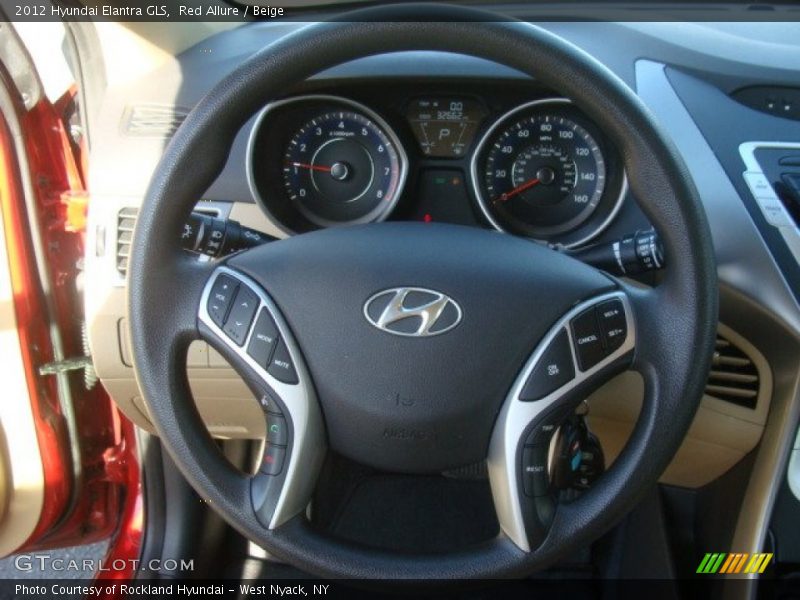 Red Allure / Beige 2012 Hyundai Elantra GLS