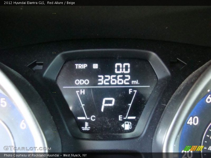 Red Allure / Beige 2012 Hyundai Elantra GLS