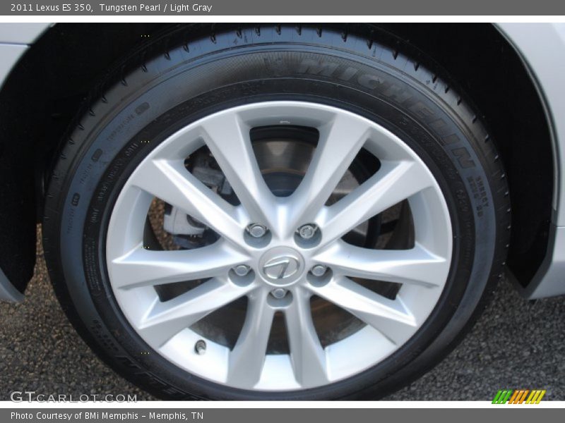 Tungsten Pearl / Light Gray 2011 Lexus ES 350