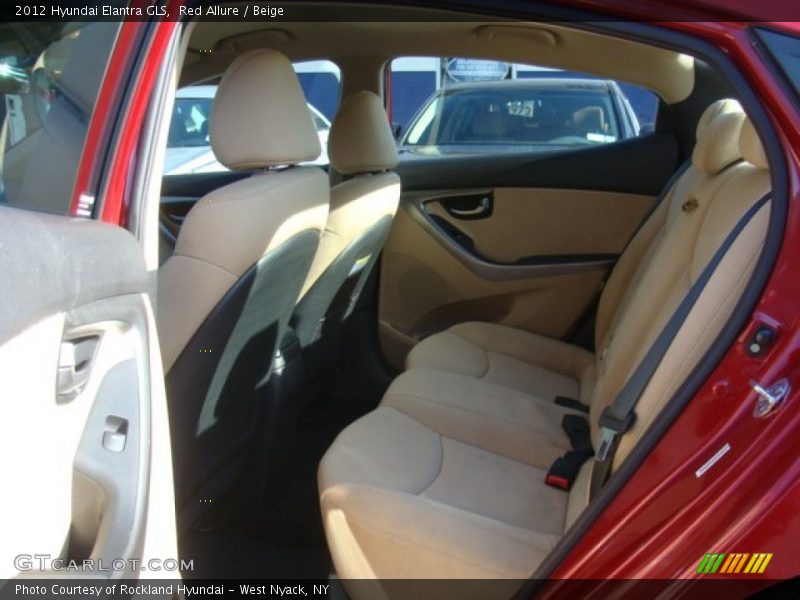 Red Allure / Beige 2012 Hyundai Elantra GLS