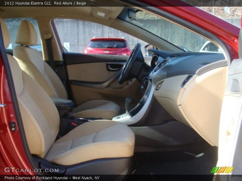 Red Allure / Beige 2012 Hyundai Elantra GLS