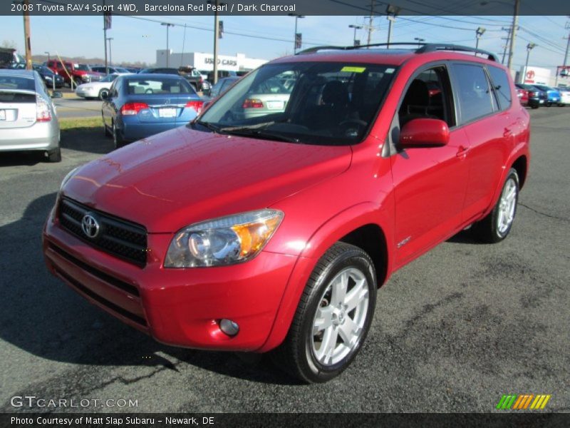 Barcelona Red Pearl / Dark Charcoal 2008 Toyota RAV4 Sport 4WD