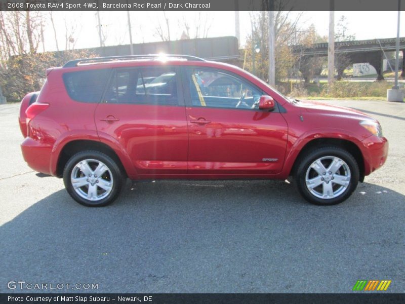 Barcelona Red Pearl / Dark Charcoal 2008 Toyota RAV4 Sport 4WD
