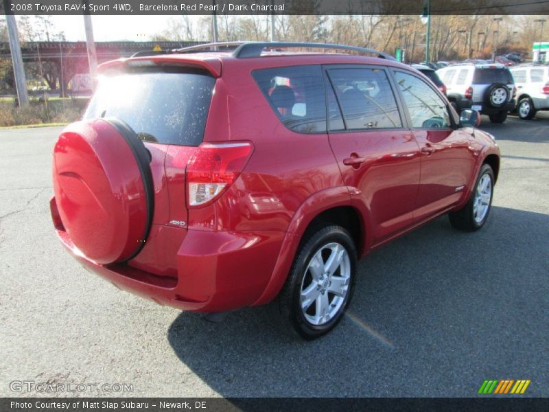 Barcelona Red Pearl / Dark Charcoal 2008 Toyota RAV4 Sport 4WD