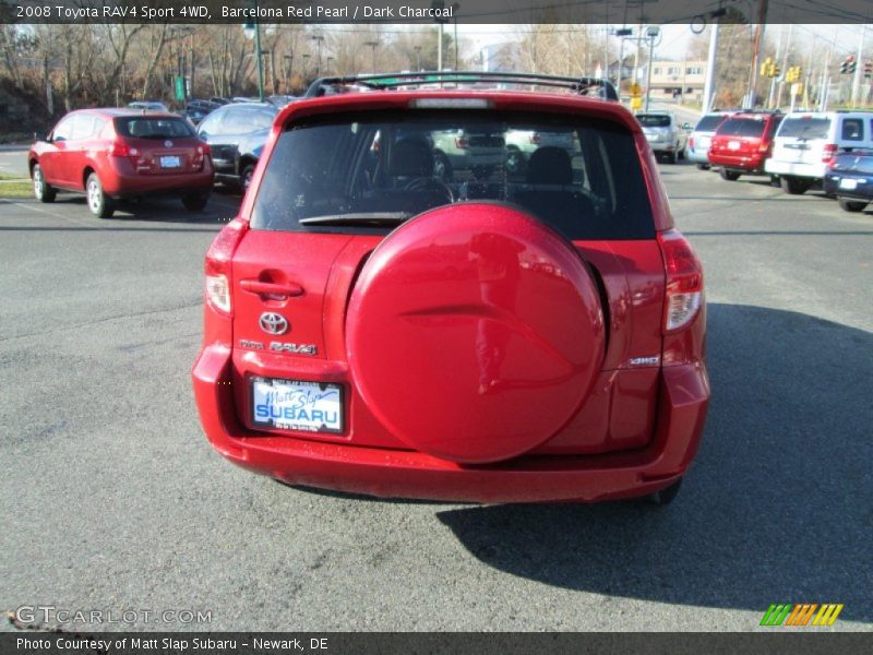 Barcelona Red Pearl / Dark Charcoal 2008 Toyota RAV4 Sport 4WD
