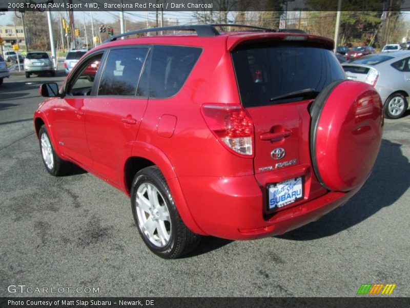 Barcelona Red Pearl / Dark Charcoal 2008 Toyota RAV4 Sport 4WD
