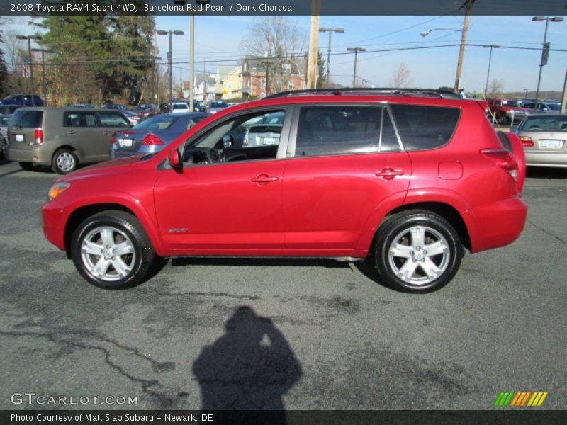 Barcelona Red Pearl / Dark Charcoal 2008 Toyota RAV4 Sport 4WD