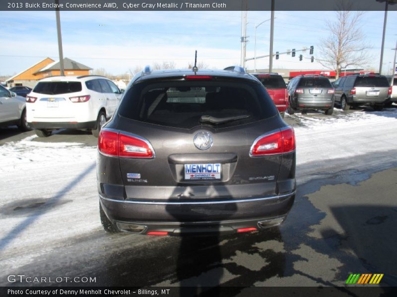 Cyber Gray Metallic / Titanium Cloth 2013 Buick Enclave Convenience AWD