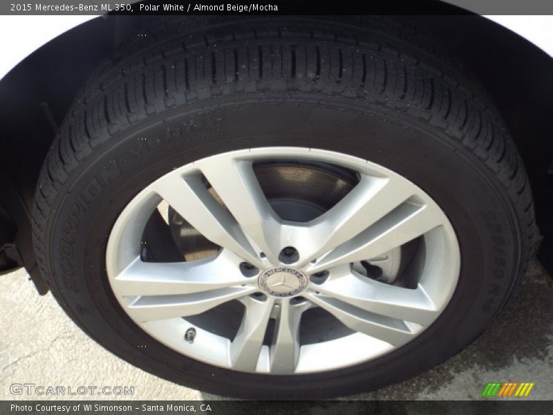 Polar White / Almond Beige/Mocha 2015 Mercedes-Benz ML 350