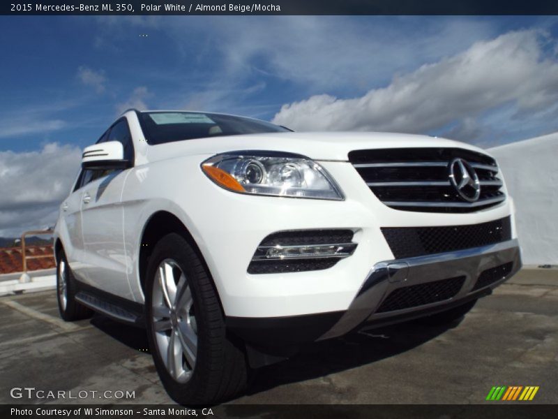 Polar White / Almond Beige/Mocha 2015 Mercedes-Benz ML 350