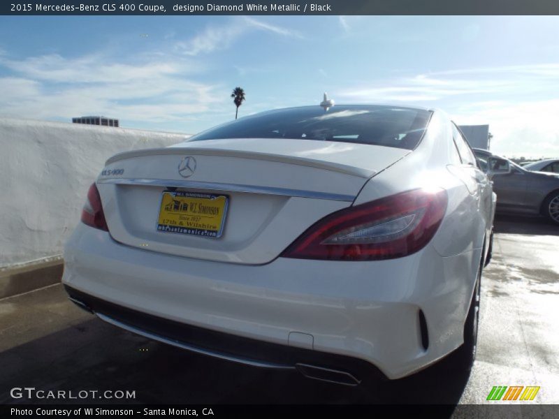 designo Diamond White Metallic / Black 2015 Mercedes-Benz CLS 400 Coupe