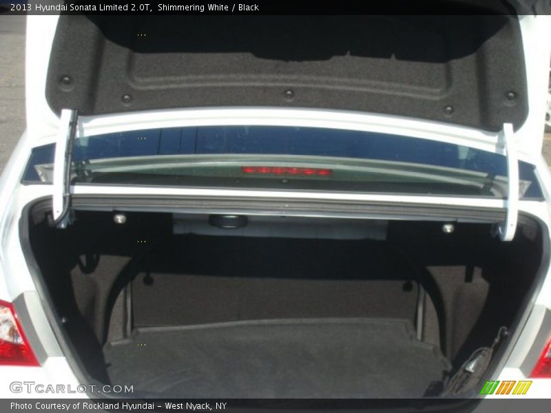 Shimmering White / Black 2013 Hyundai Sonata Limited 2.0T
