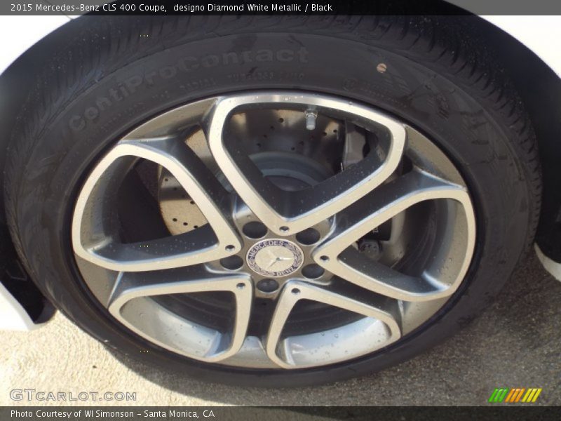designo Diamond White Metallic / Black 2015 Mercedes-Benz CLS 400 Coupe