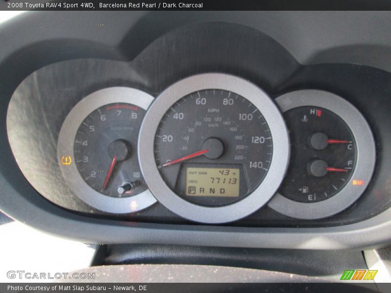 Barcelona Red Pearl / Dark Charcoal 2008 Toyota RAV4 Sport 4WD