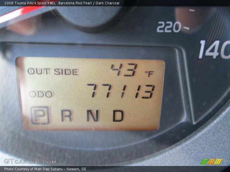 Barcelona Red Pearl / Dark Charcoal 2008 Toyota RAV4 Sport 4WD