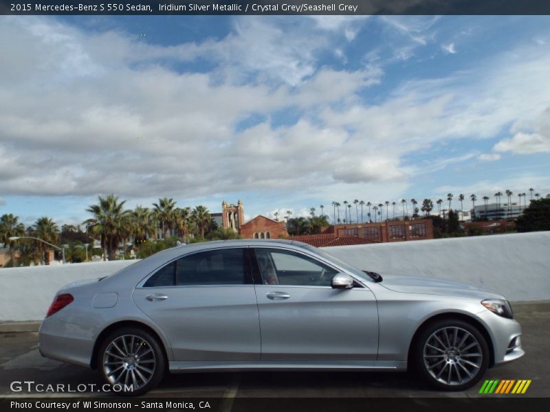 Iridium Silver Metallic / Crystal Grey/Seashell Grey 2015 Mercedes-Benz S 550 Sedan