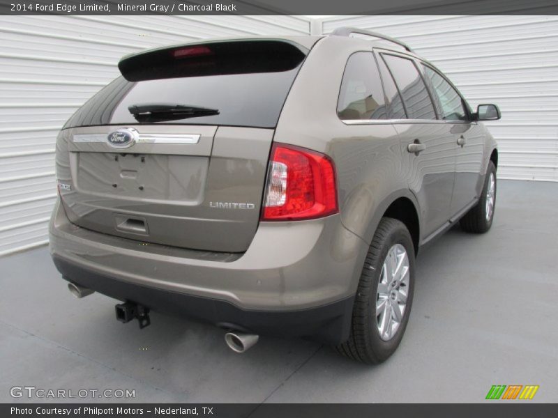 Mineral Gray / Charcoal Black 2014 Ford Edge Limited
