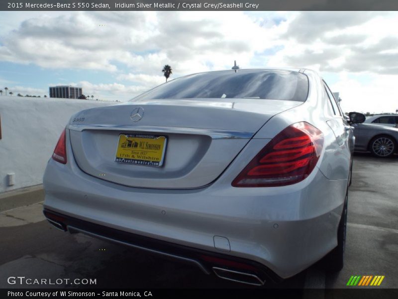 Iridium Silver Metallic / Crystal Grey/Seashell Grey 2015 Mercedes-Benz S 550 Sedan