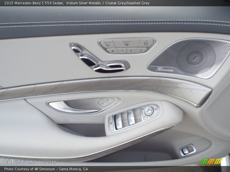 Iridium Silver Metallic / Crystal Grey/Seashell Grey 2015 Mercedes-Benz S 550 Sedan