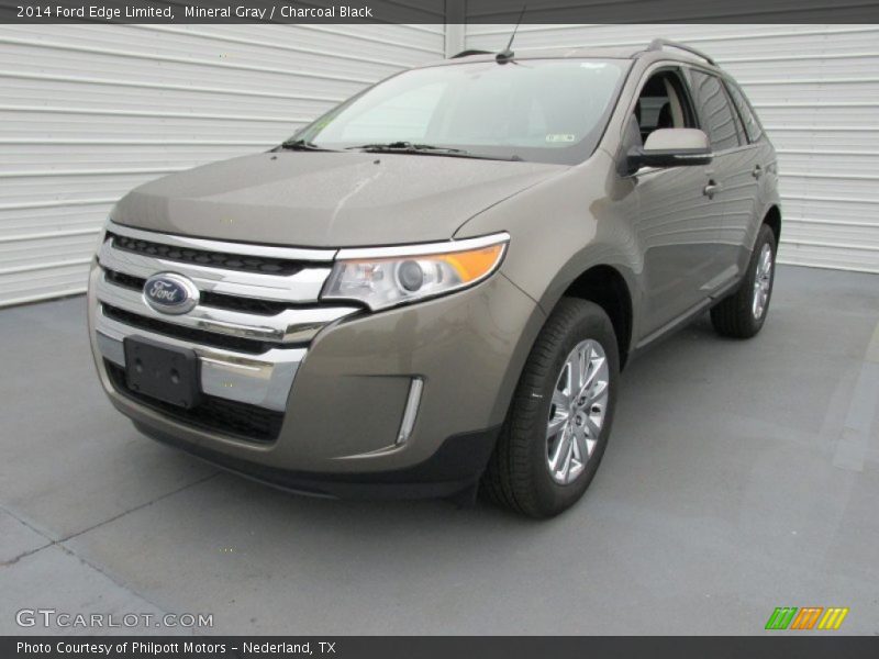 Mineral Gray / Charcoal Black 2014 Ford Edge Limited